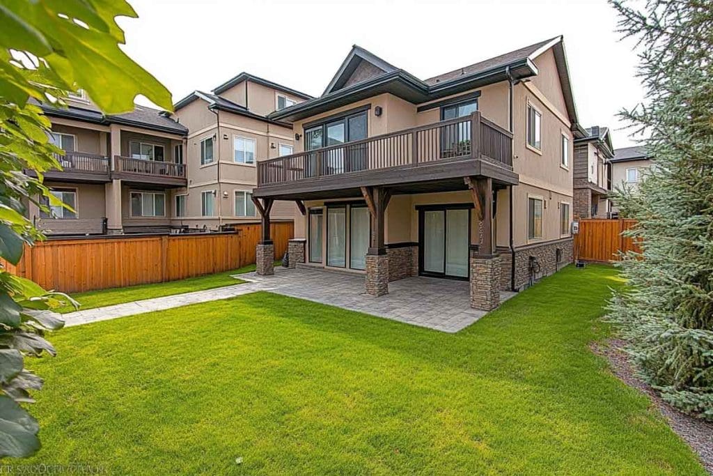 A House With A Lawn And A Fence