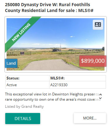 250080 Dynasty Drive W: 4.05-acre land in DeWinton Heights Foothills-County-residential-land